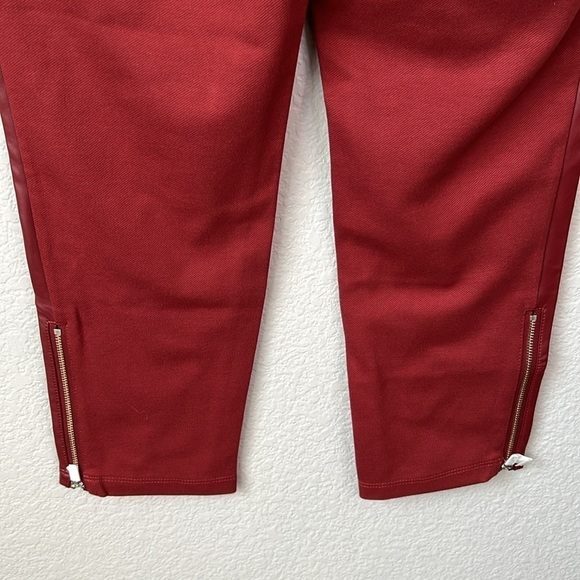 J Jason Wu Petite Stretch Faux Leather Pull On Pant With Side Zippers Size XSP - Picture 7 of 11